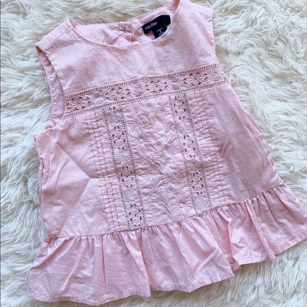 Embroidered cotton tank